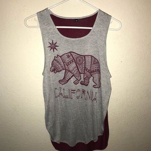 NWOT!! California bear tank top